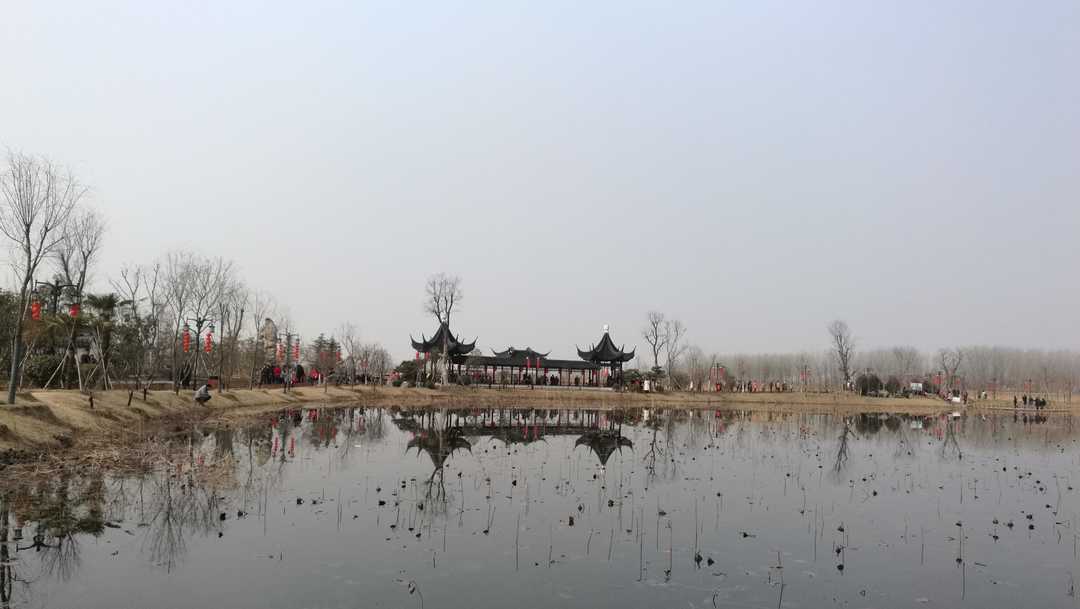 建设中的湿地公园